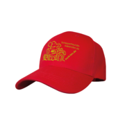 Die klassische rote Cap wurde für die Beck GmbH individualisiert. 