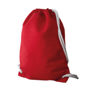 Dieser rote Gymbag lässt Ihnen viel Platz für Ihr persönliches Design.